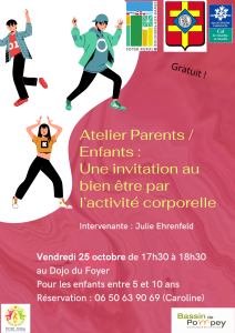 Atelier Parents Enfants 1 Une invitation au bien être par l’activité corporelle