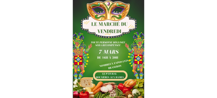 Marché du vendredi 7 mars 2025